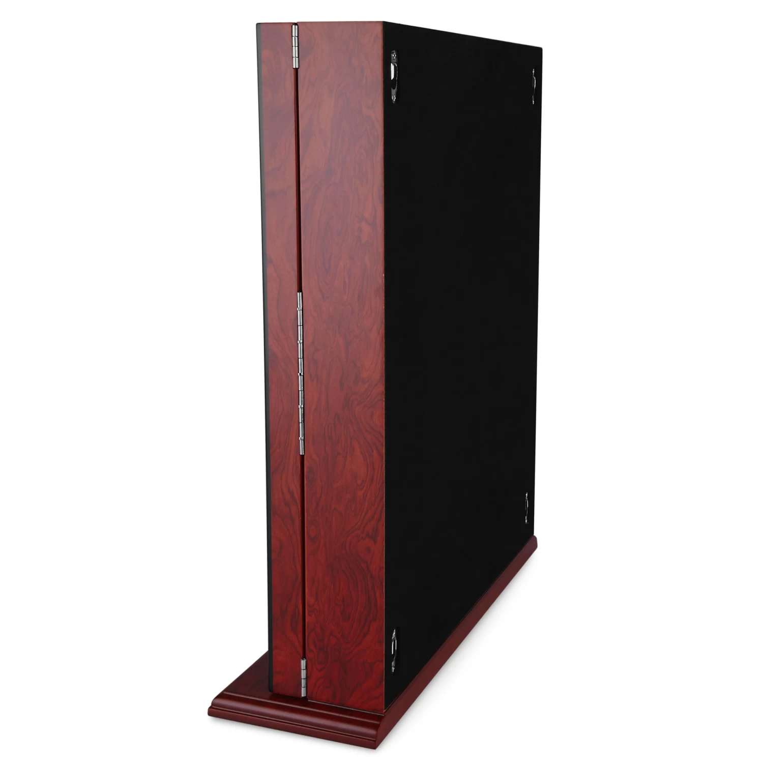 Lockable Bubinga Wood Velvet-Lined Watch Cabinet - 30 Watches - Image 3