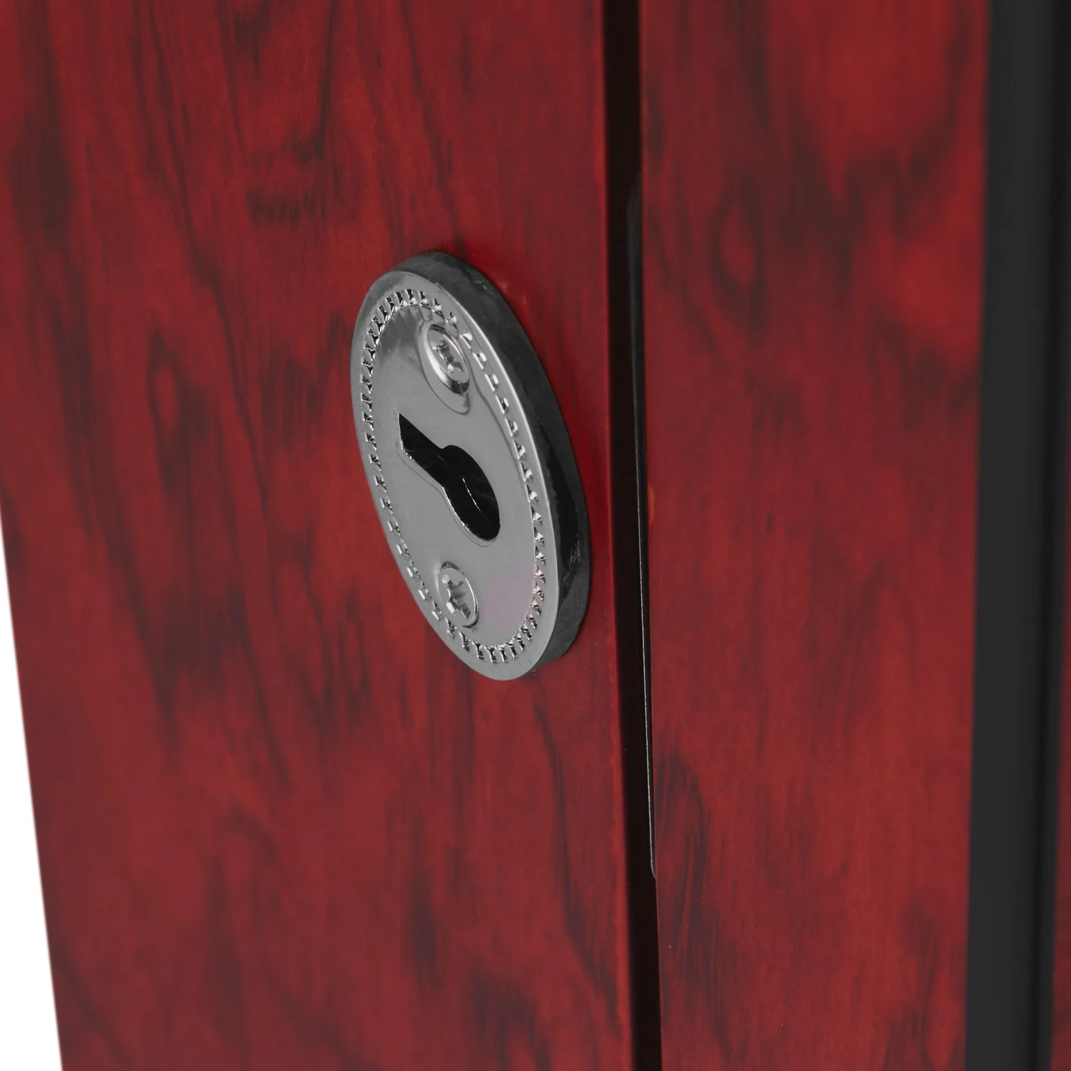 Lockable Bubinga Wood Velvet-Lined Watch Cabinet - 30 Watches - Image 4