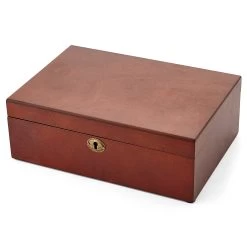 Bold In Brown Oak Watch Organizer - 7 Watches