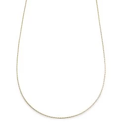 Essentials | 1 Mm Gold-Tone Rectangular Box Chain Necklace