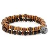 Wave | Polished Black & Brown Wooden Bracelet Set