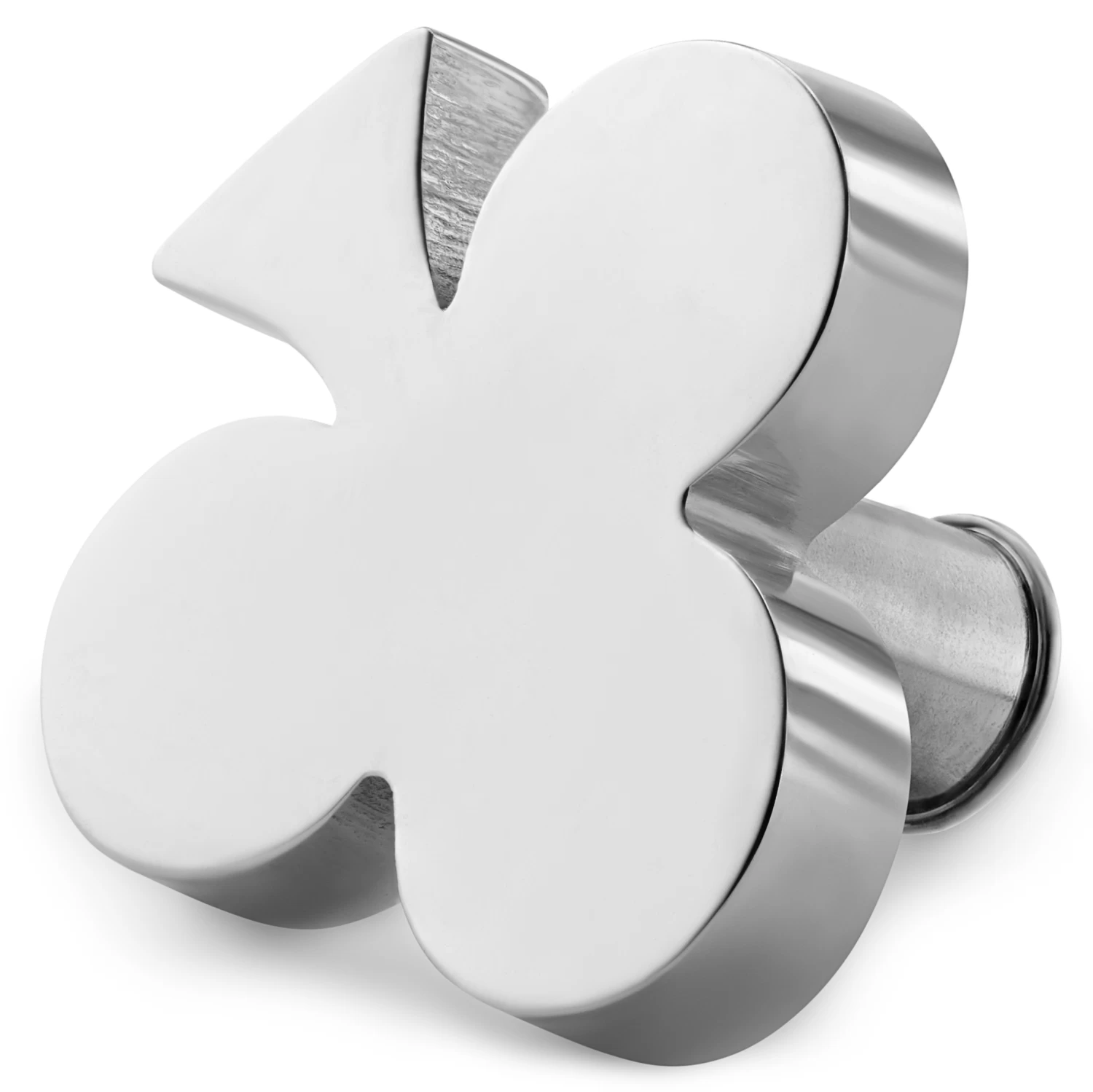 Silver-tone Stainless Steel Clubs Watch Charm