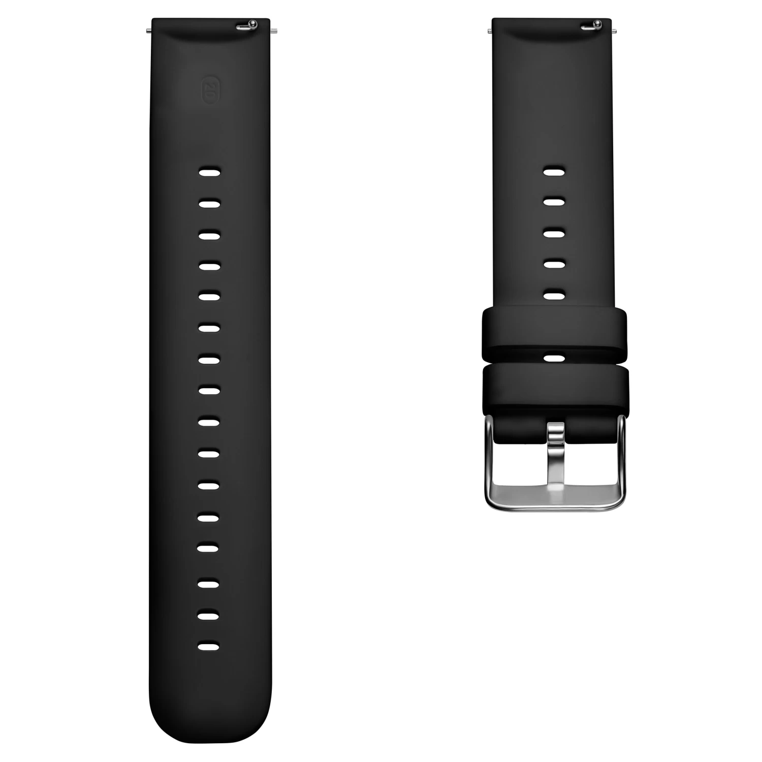Black 7/8" (22 Mm) Silicone Quick-release Watch Straps - Image 3