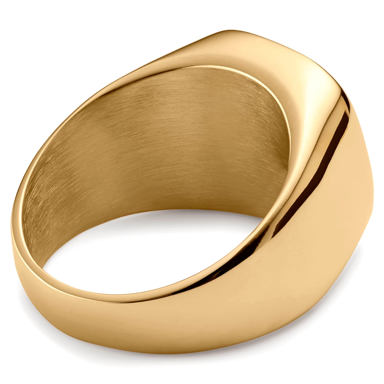 Gravel | Gold-Tone With White Howlite Signet Ring - Image 3