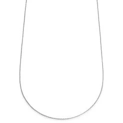 Essentials | 1.5 Mm Lightweight Silver-Tone Cable Chain Necklace