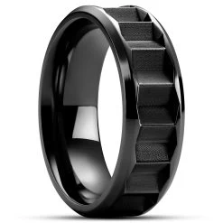 Hyperan | 1/3" (8 Mm) Black Titanium Prism Ring