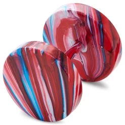 Satago | 3/8" (10 Mm) Multicolored Stainless Steel Faux Plug Stud Earring