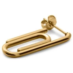 Floyd | Gold-Tone Paperclip Stud Earring