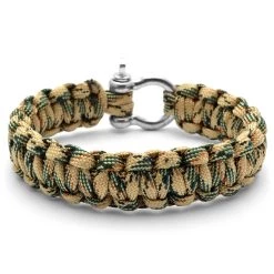 Green & Tan Paracord Bracelet