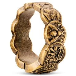 12 Mm Gold-Tone Steel Coin RIng