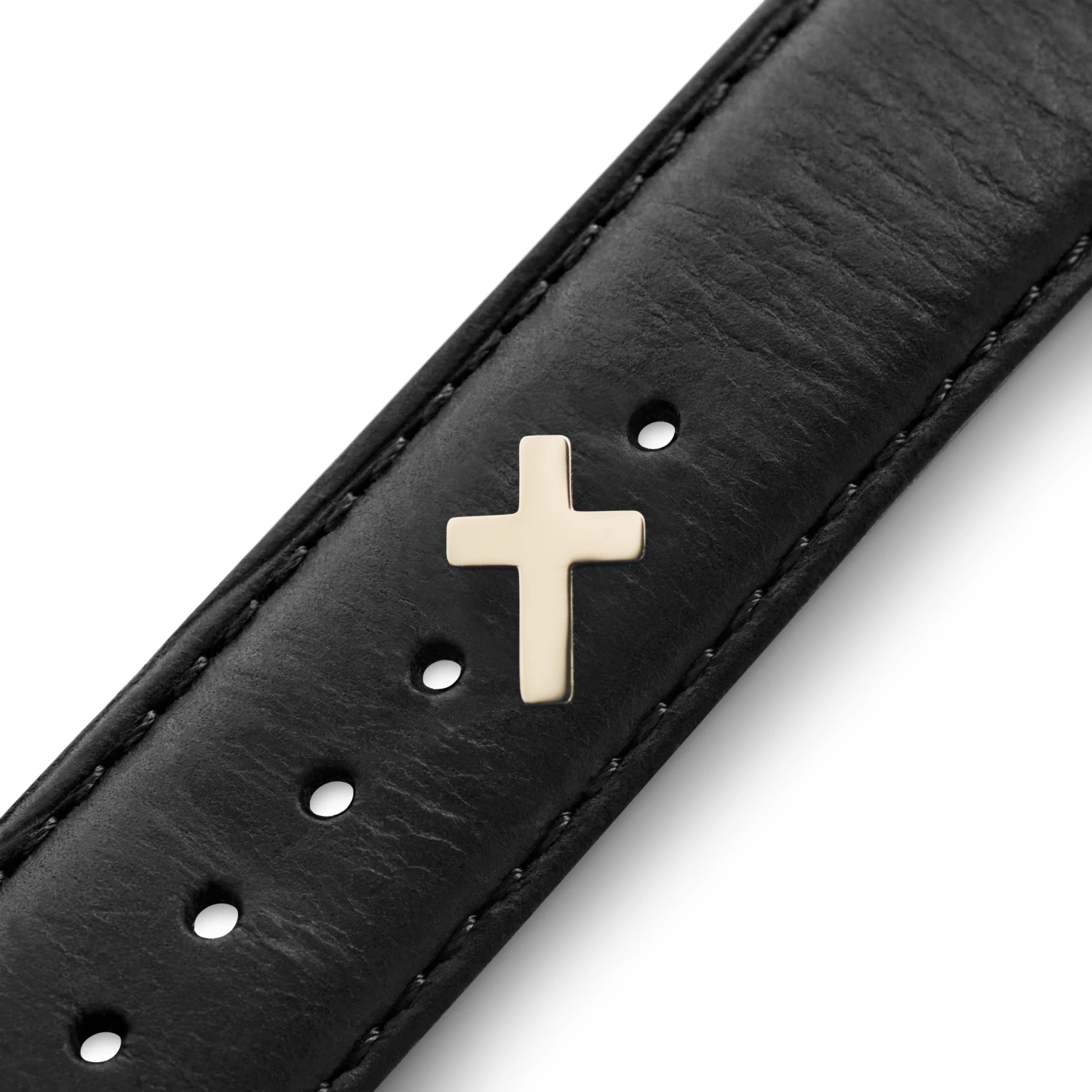 Gold-tone Stainless Steel Cross Watch Charm - Image 4