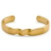 Evan | Gold-Tone Twisted Cuff Bracelet