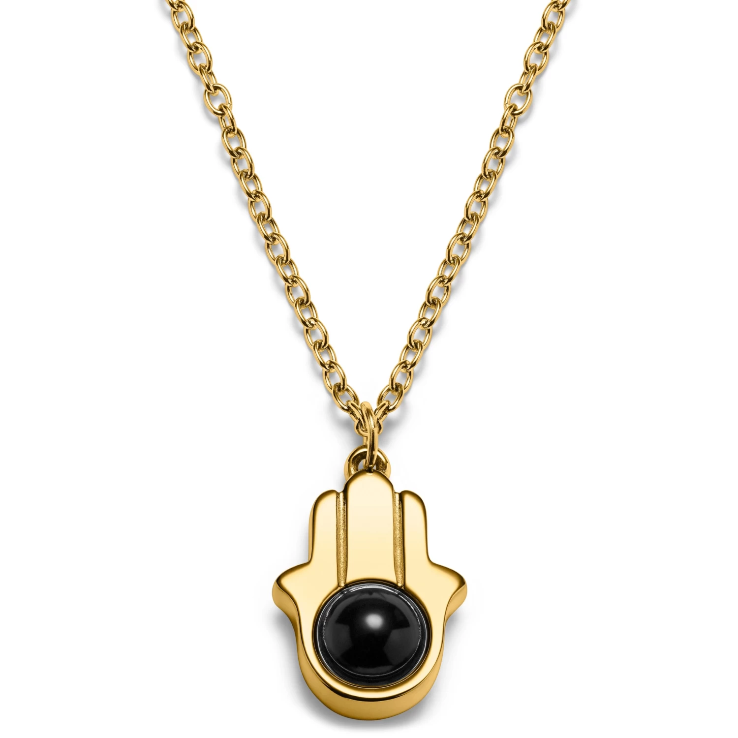 Unity | Gold-tone Hamsa Hand Necklace