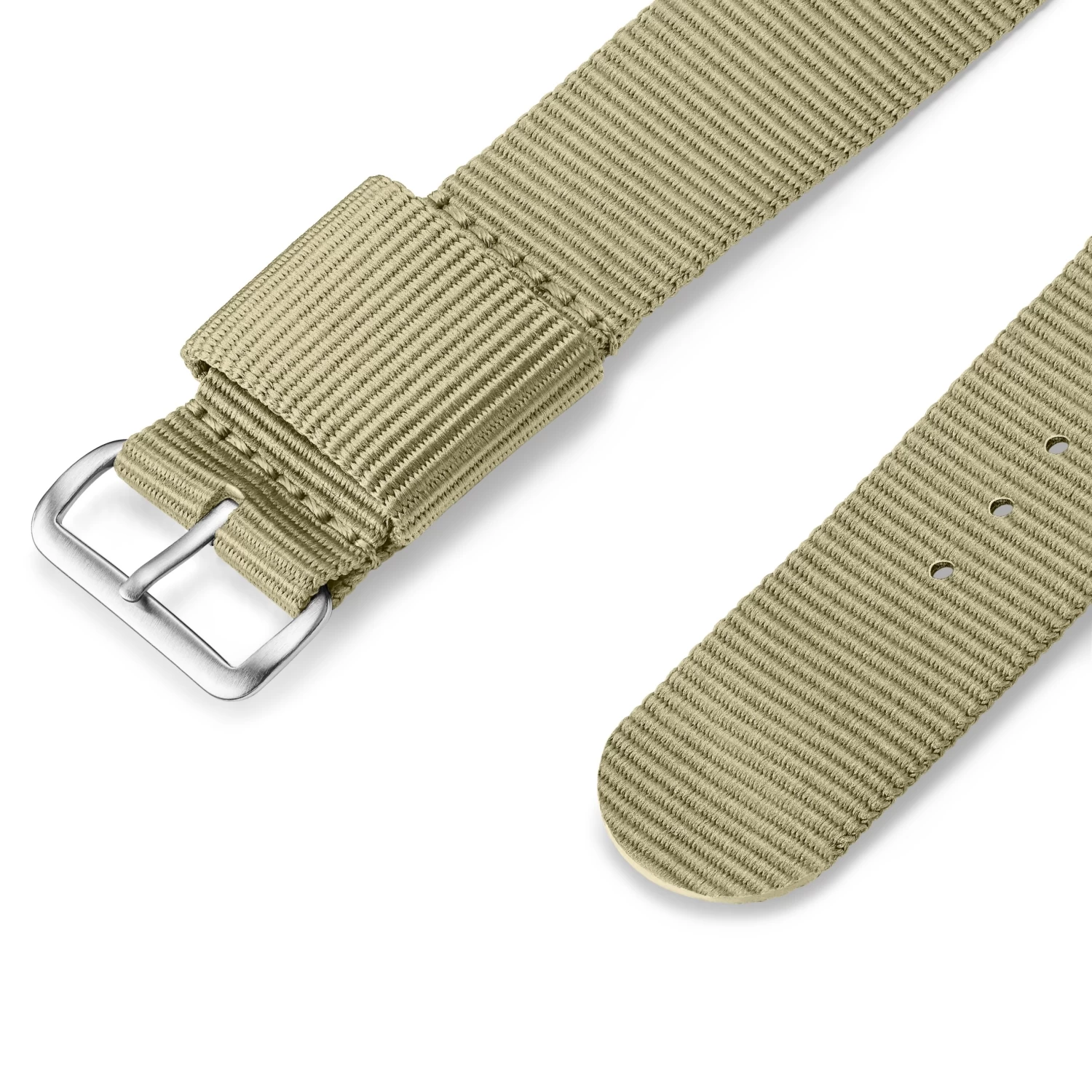7/8" (22 Mm) Light Green Nylon Strap With Silver-Tone Buckle - Image 2