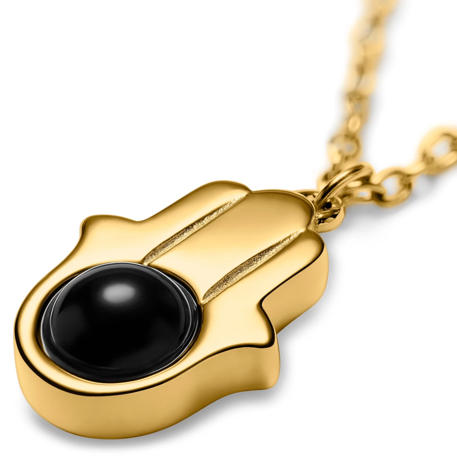 Unity | Gold-tone Hamsa Hand Necklace - Image 5