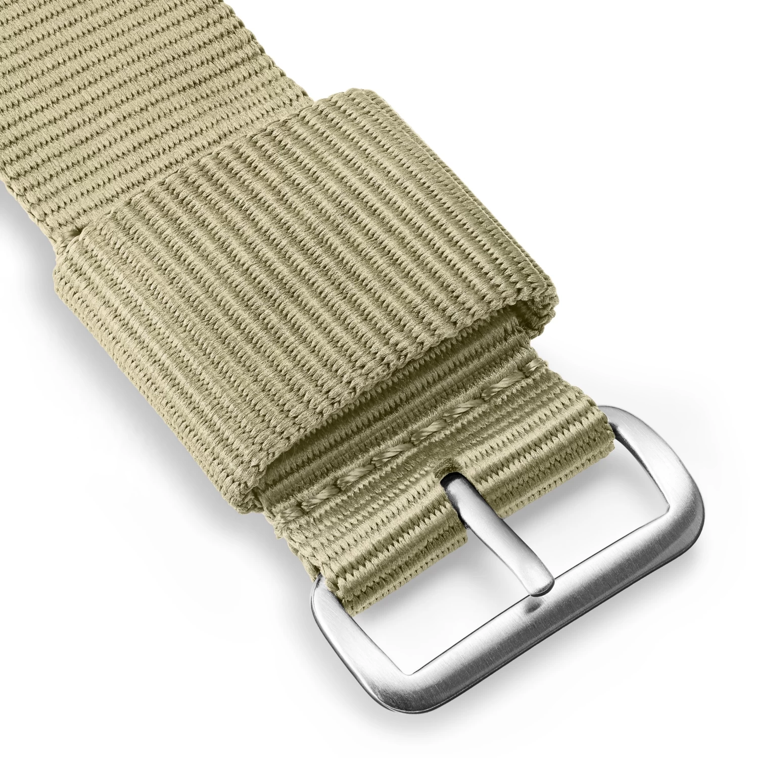 7/8" (22 Mm) Light Green Nylon Strap With Silver-Tone Buckle - Image 4