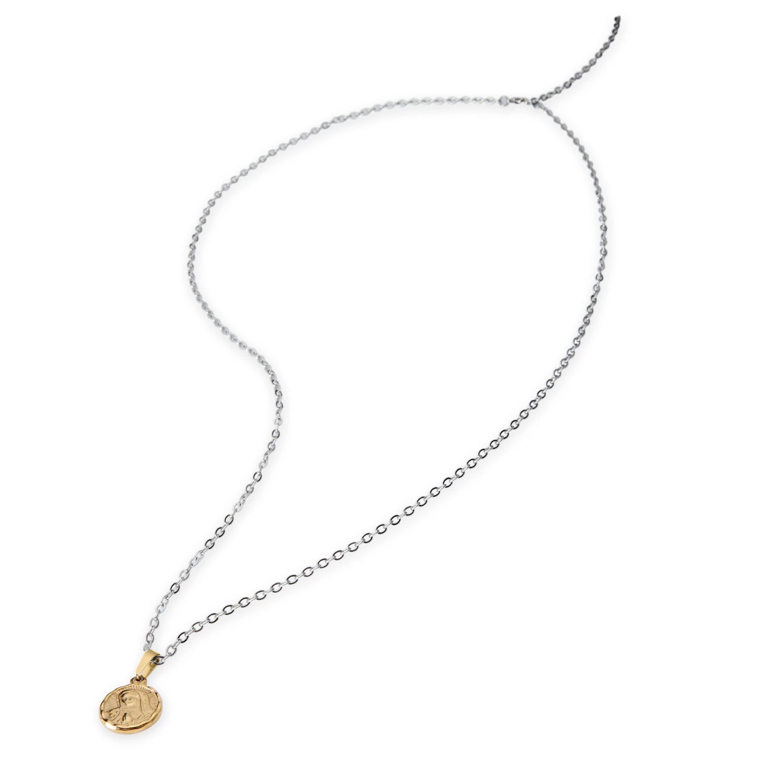 Immaculate Heart Of Mary Gold-Tone Pendant & Necklace - Image 4