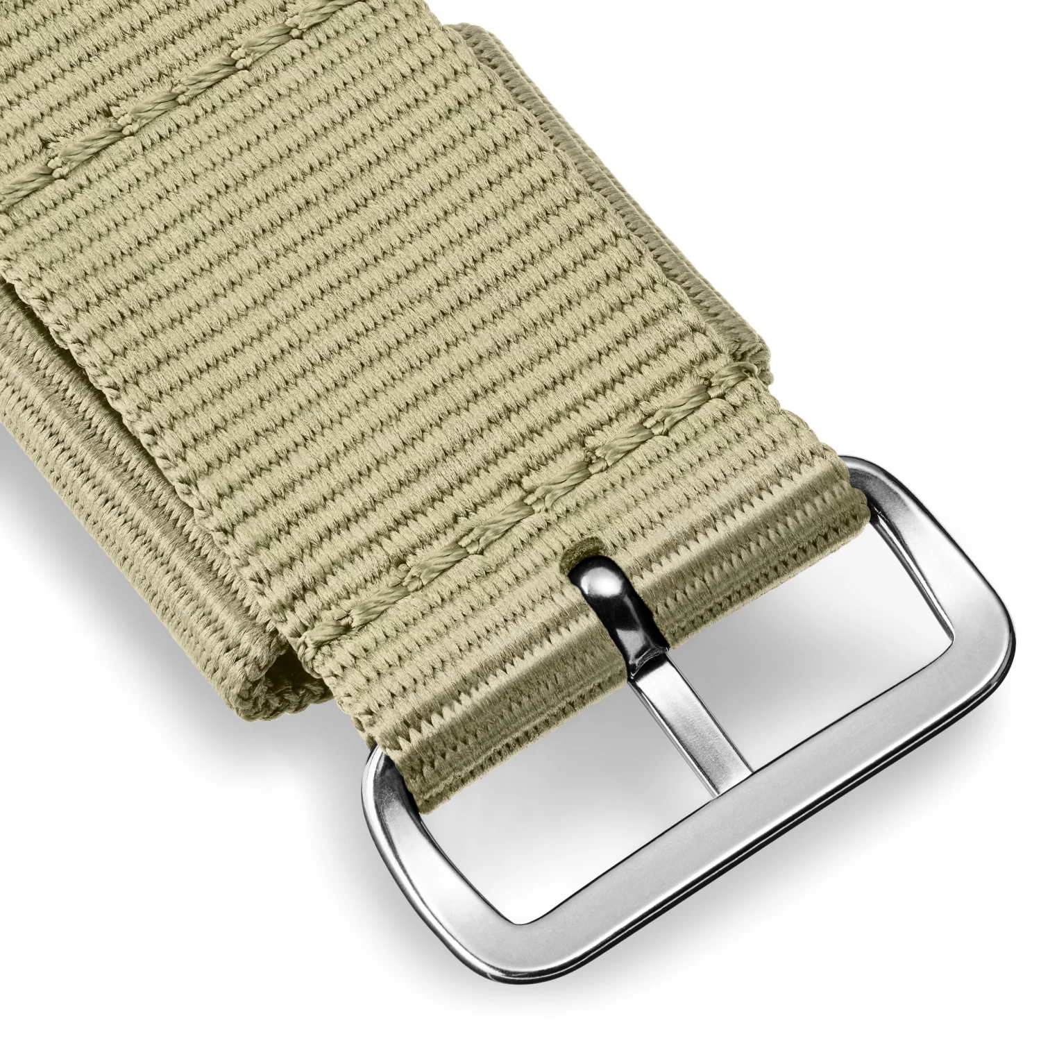 7/8" (22 Mm) Light Green Nylon Strap With Silver-Tone Buckle - Image 3