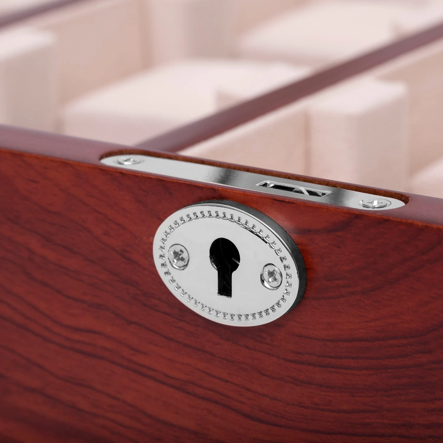 Bubinga Wood Watch Cabinet - 20 Watches - Image 9