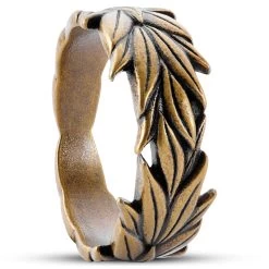 Obelius | Vintage Gold-tone Laurel Wreath Ring