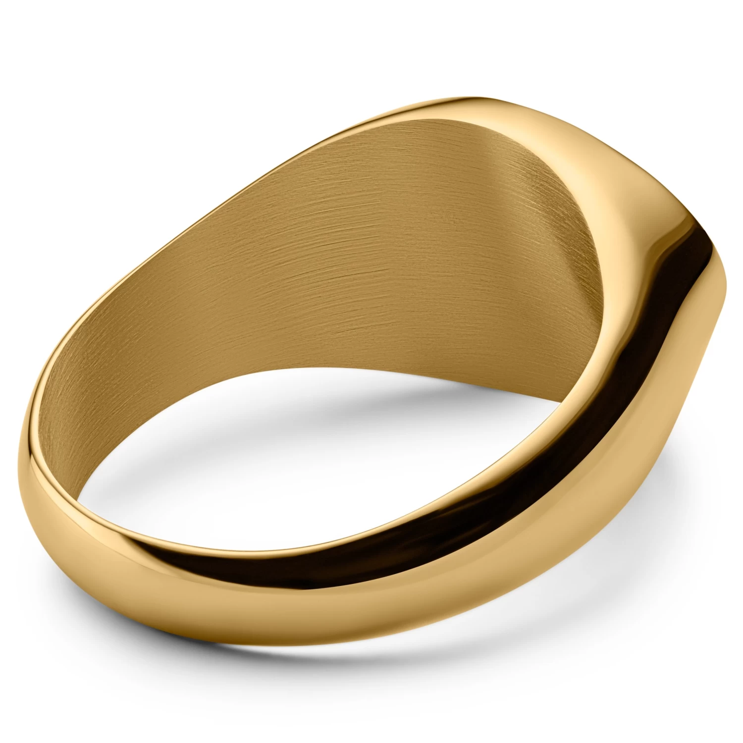 Evil Eye | Gold-tone Signet Ring - Image 2