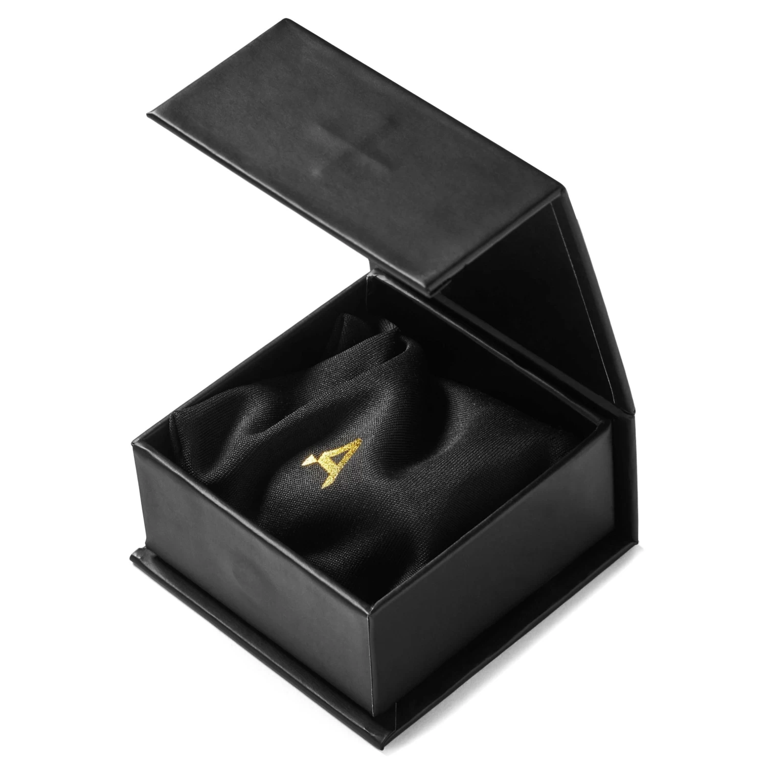 Rico | Black Stainless Steel Rectangular Box Chain Necklace - Image 8