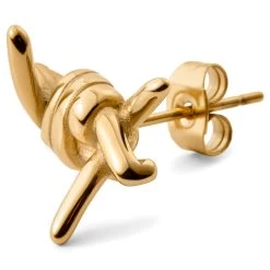 Floyd | Gold-Tone Barbed Wire Stud Earring