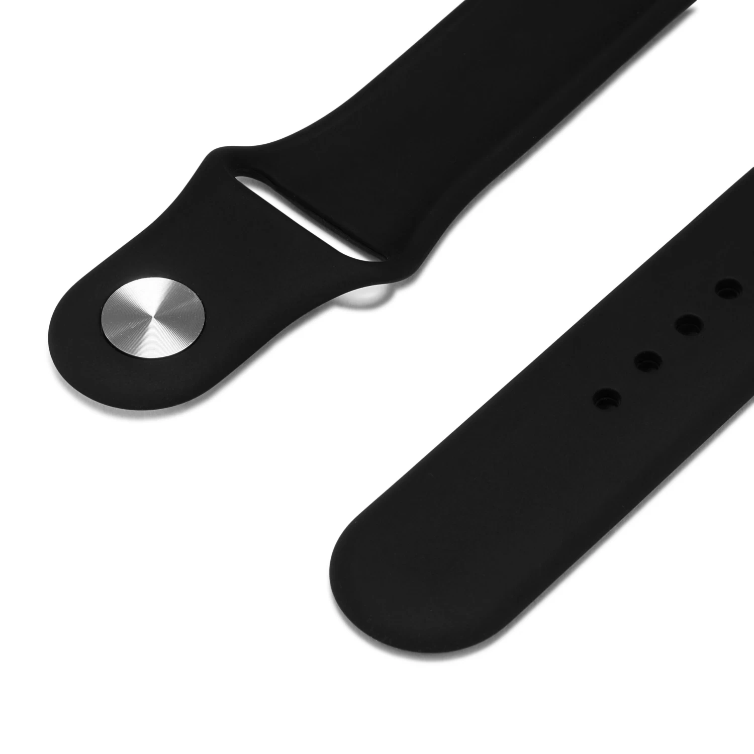 20mm Black Rubber Watch Strap – Quick Release - Image 2