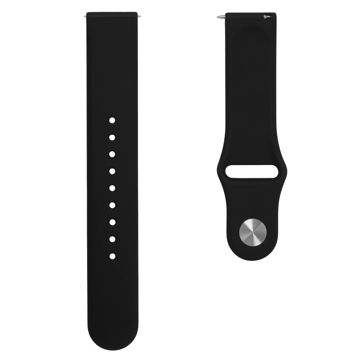 20mm Black Rubber Watch Strap – Quick Release - Image 5
