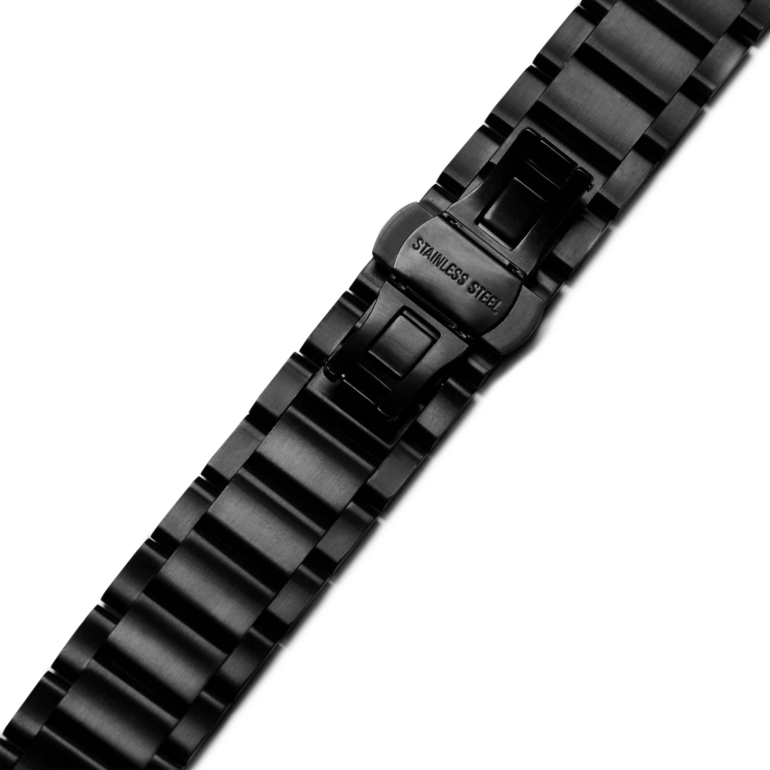 24mm Black Stainless Steel Watch Strap – Quick Release - Image 3