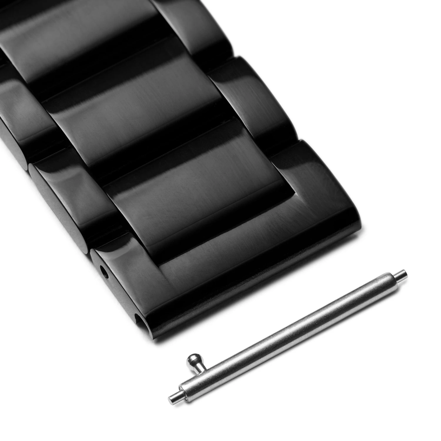 24mm Black Stainless Steel Watch Strap – Quick Release - Image 5