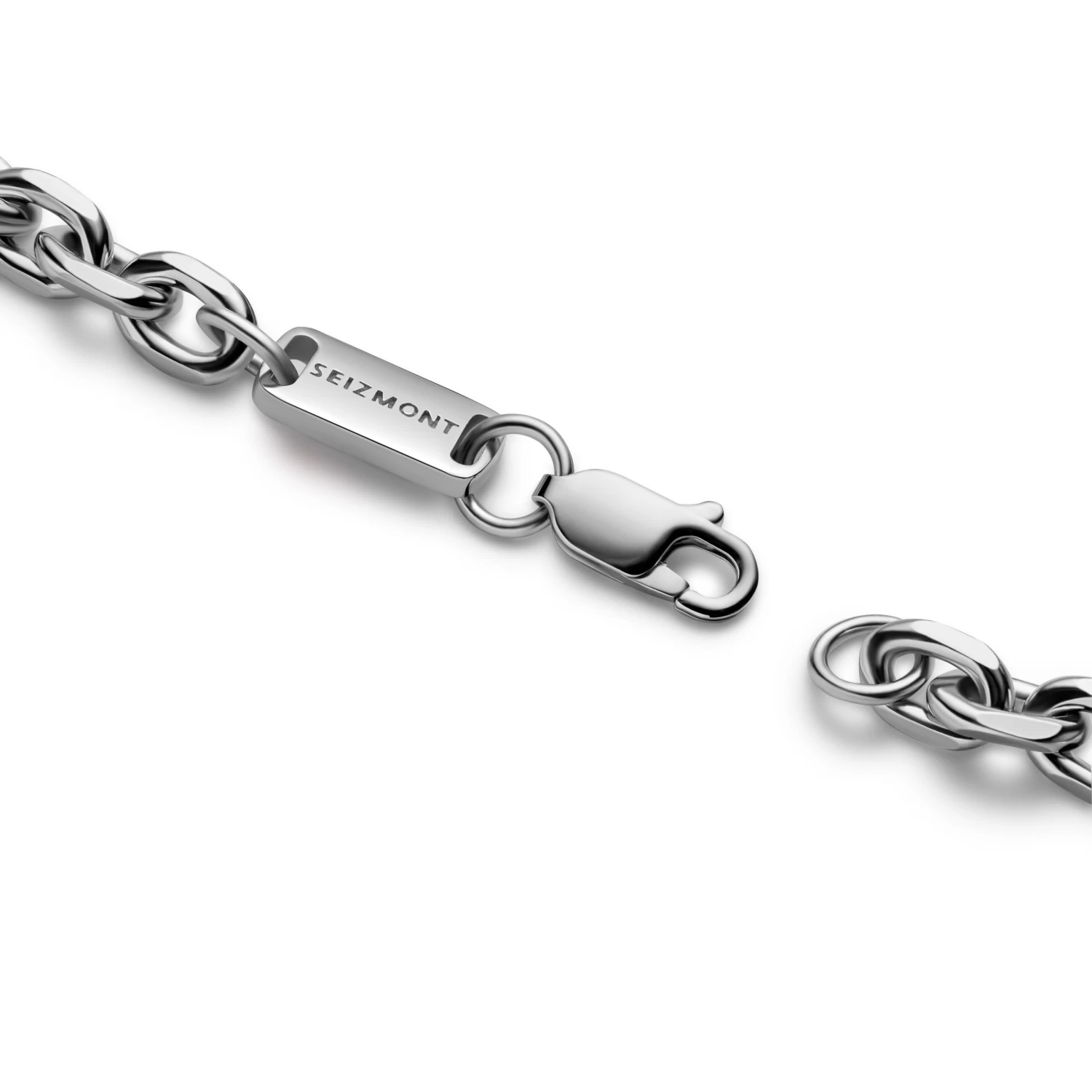 Argentia | 925s | 6 Mm Rhodium-Plated Sterling Silver Cable Chain Necklace - Image 2