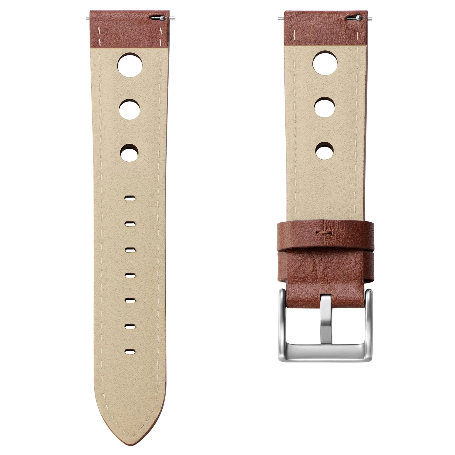 Brown Top-grain Leather Racing Straps - Image 2