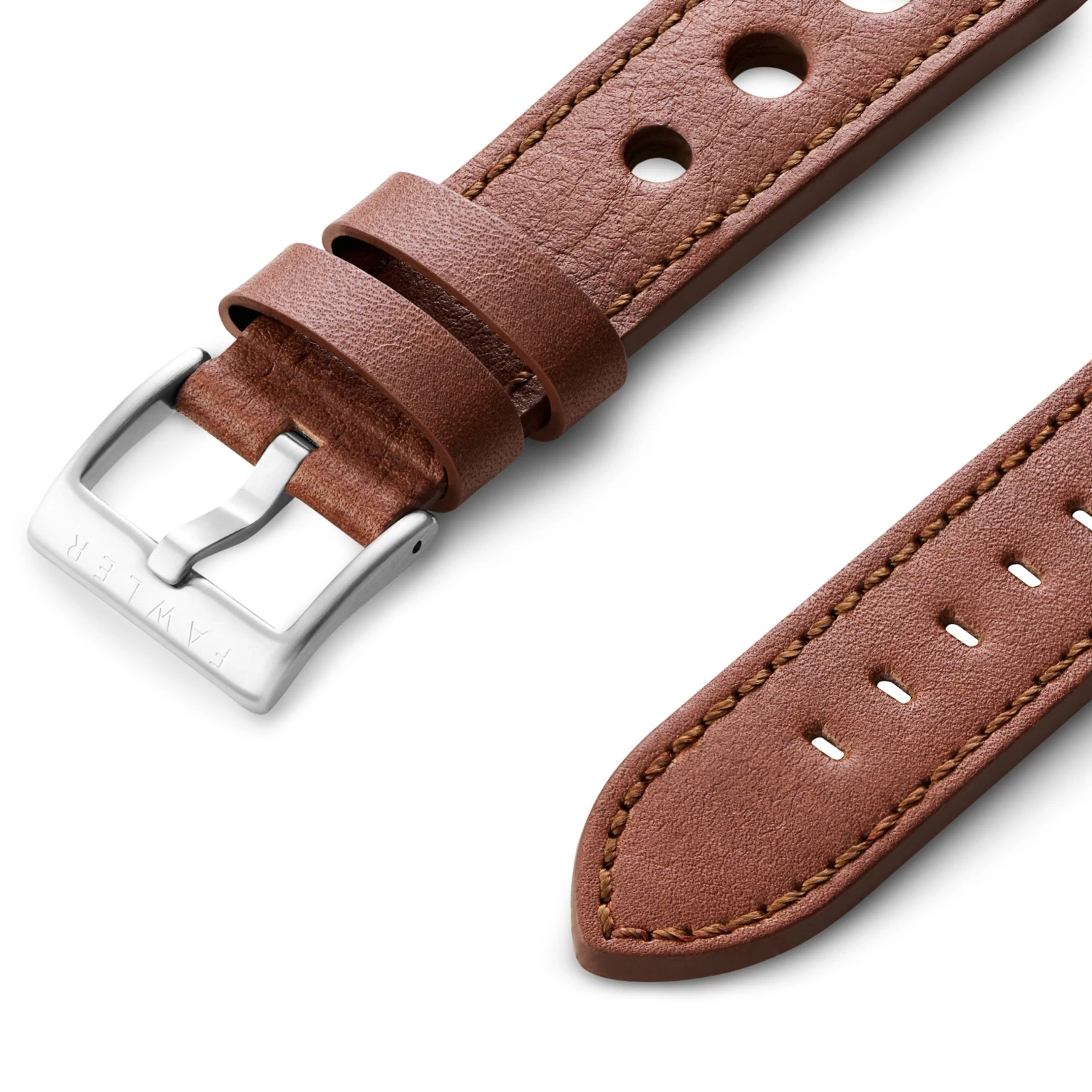 Brown Top-grain Leather Racing Straps - Image 3
