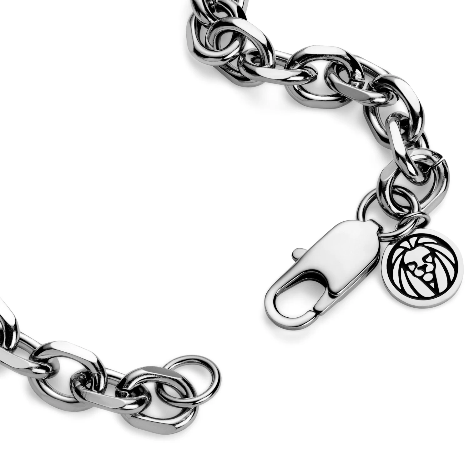 Essentials | 10 Mm Silver-Tone Cable Chain Necklace - Image 3