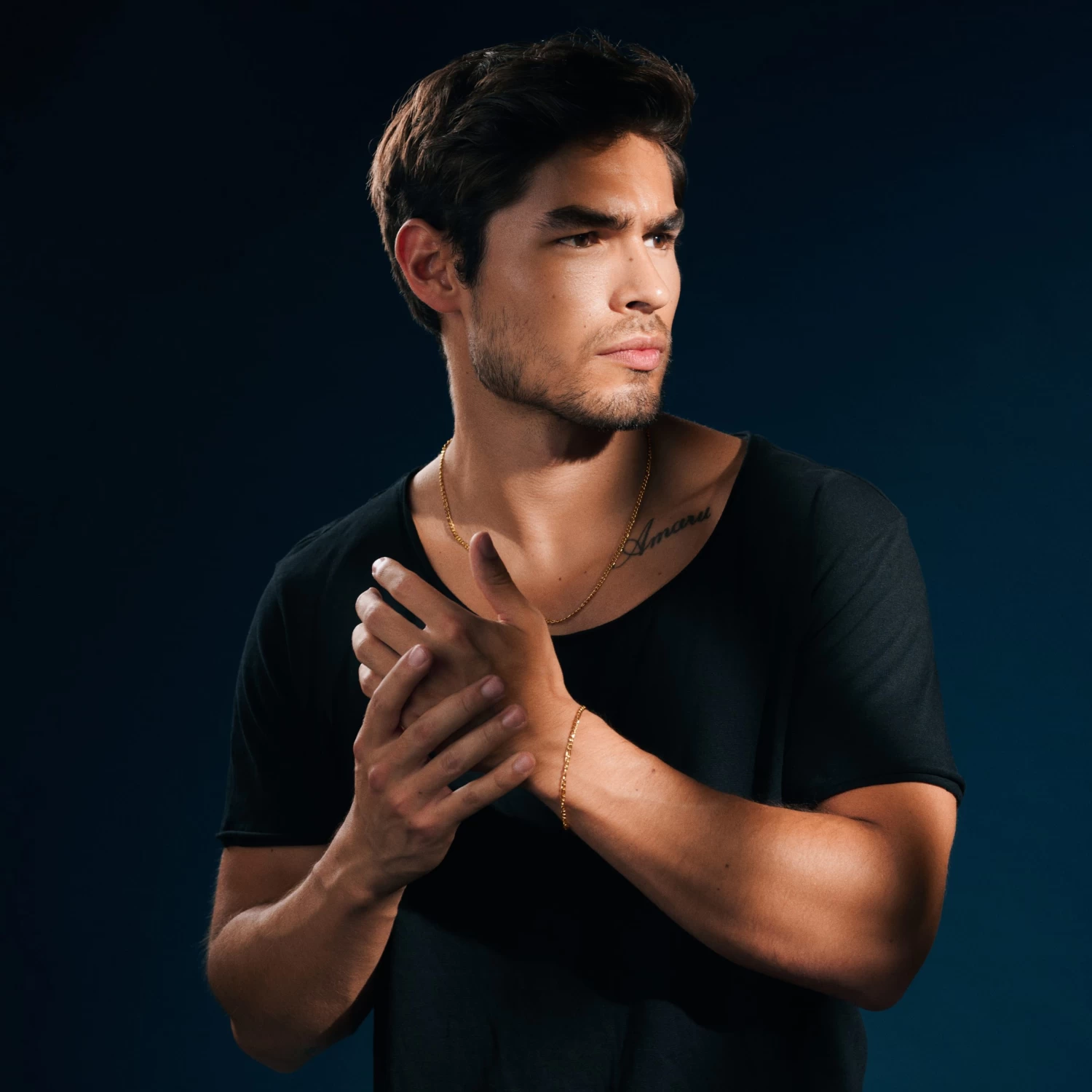 Essentials | 2 Mm Gold-tone Figaro Chain Necklace - Image 2