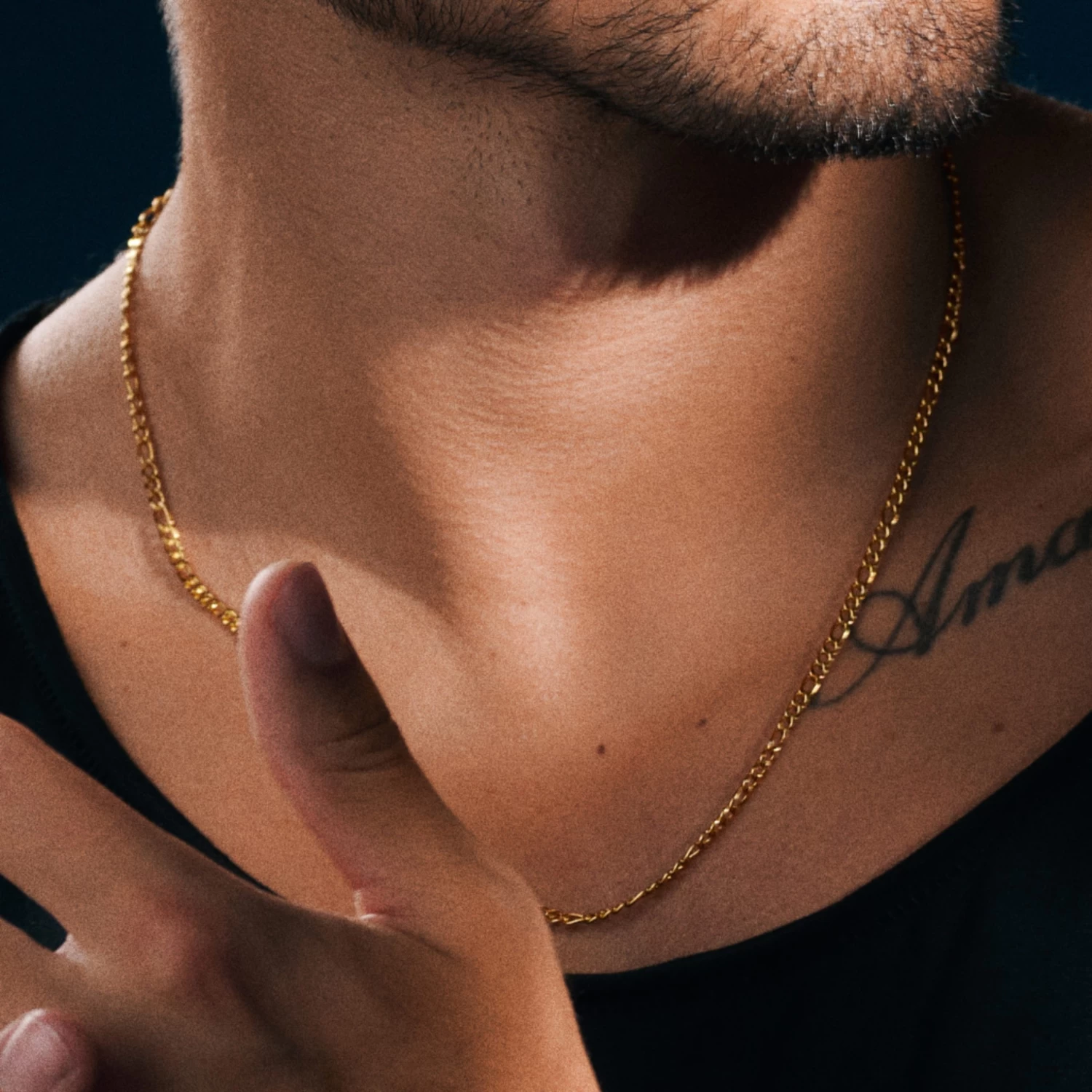 Essentials | 2 Mm Gold-tone Figaro Chain Necklace - Image 5