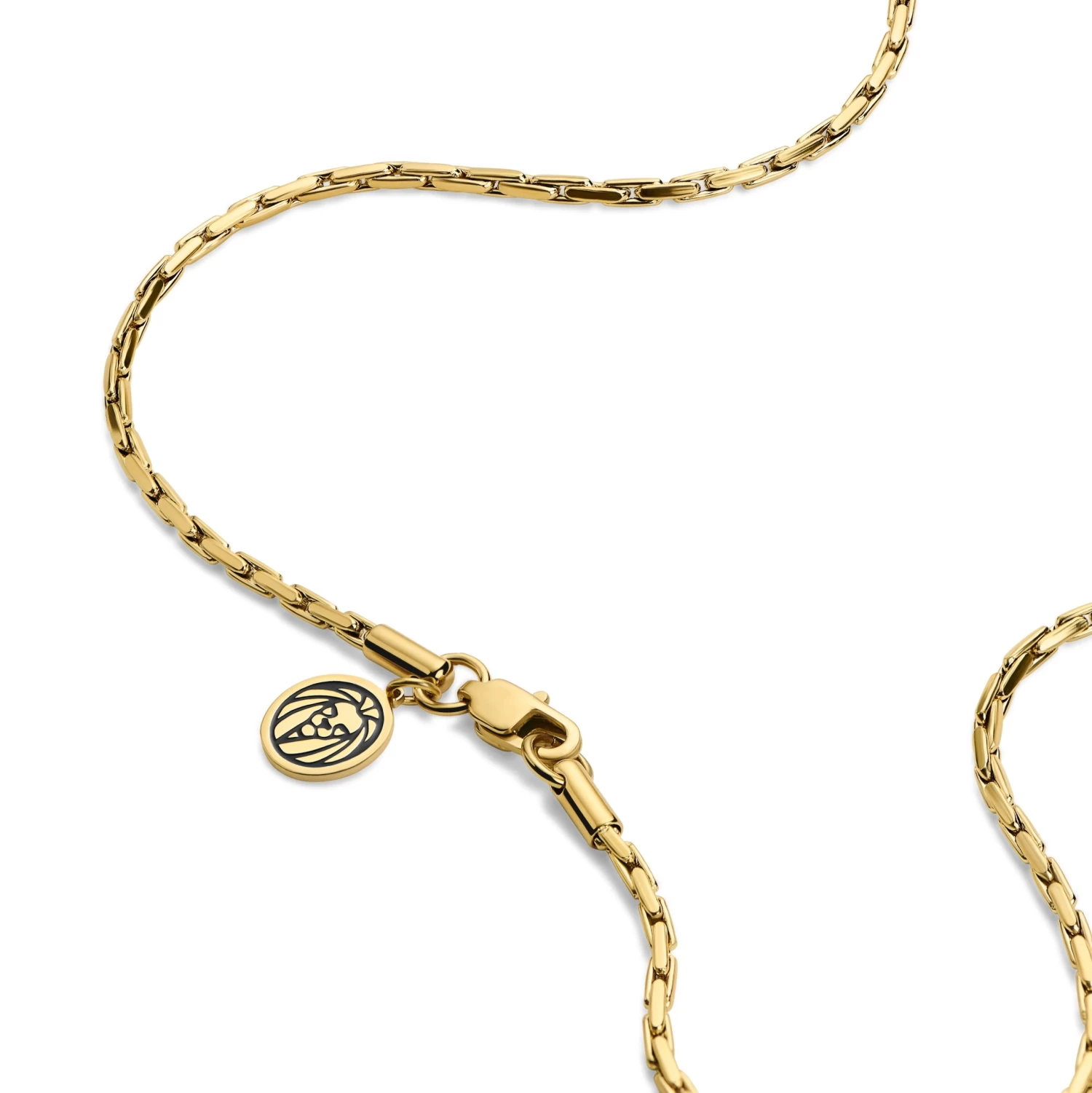 Essentials | 2 Mm Gold-Tone Rectangular Box Chain Necklace - Image 3