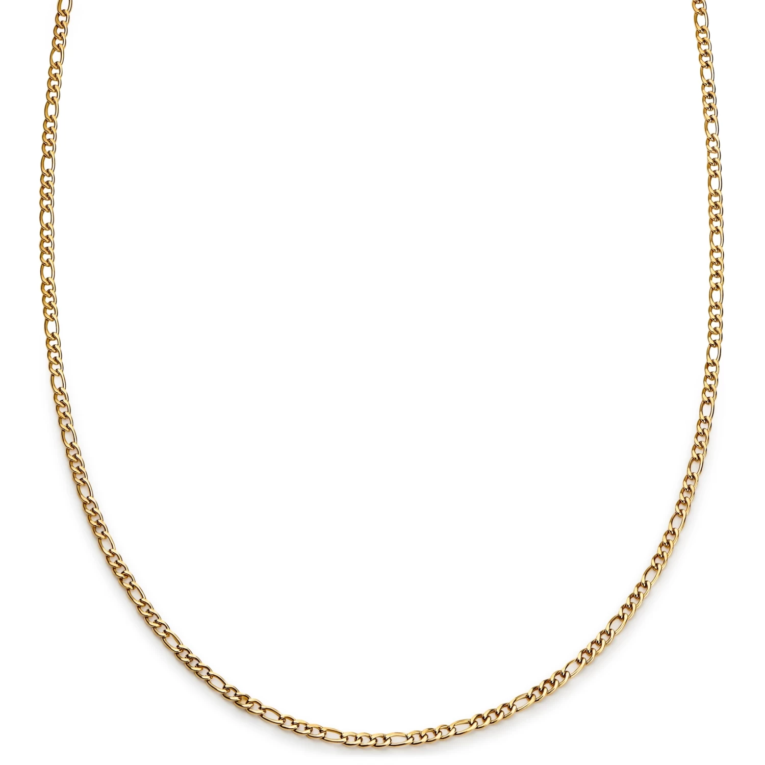Essentials | 2 Mm Gold-tone Figaro Chain Necklace