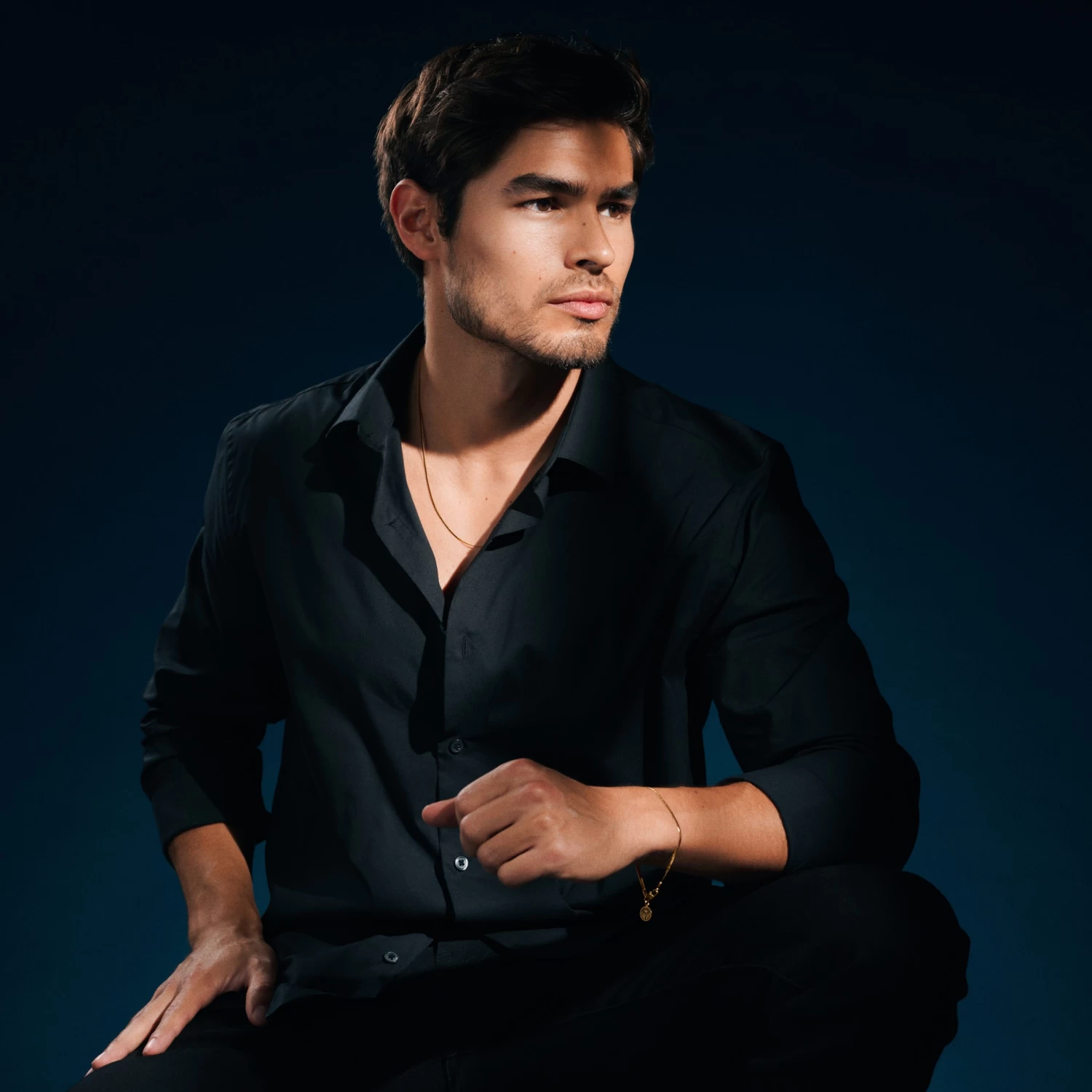 Essentials | 3 Mm Gold-Tone Herringbone Chain Bracelet - Image 2