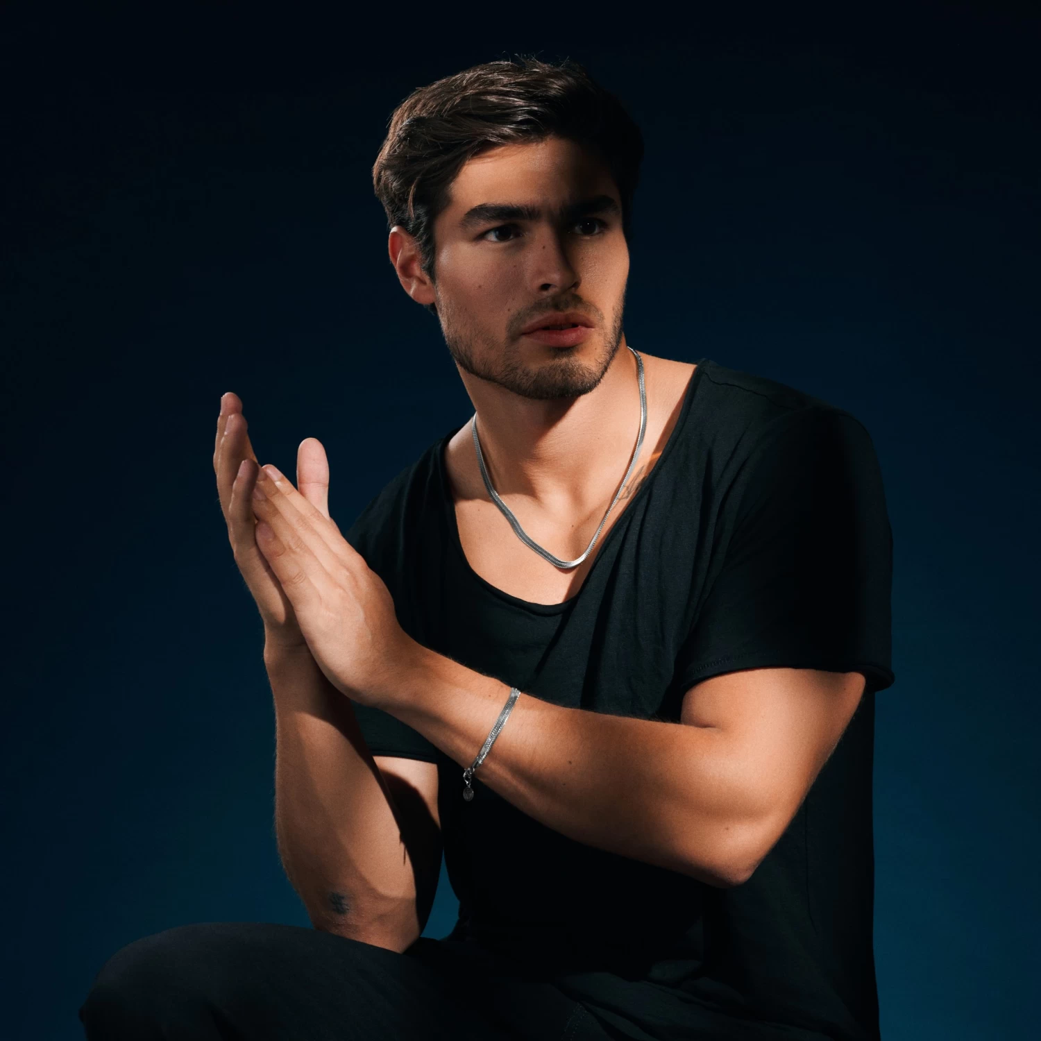 Essentials | 6 Mm Silver-Tone Herringbone Chain Necklace - Image 2