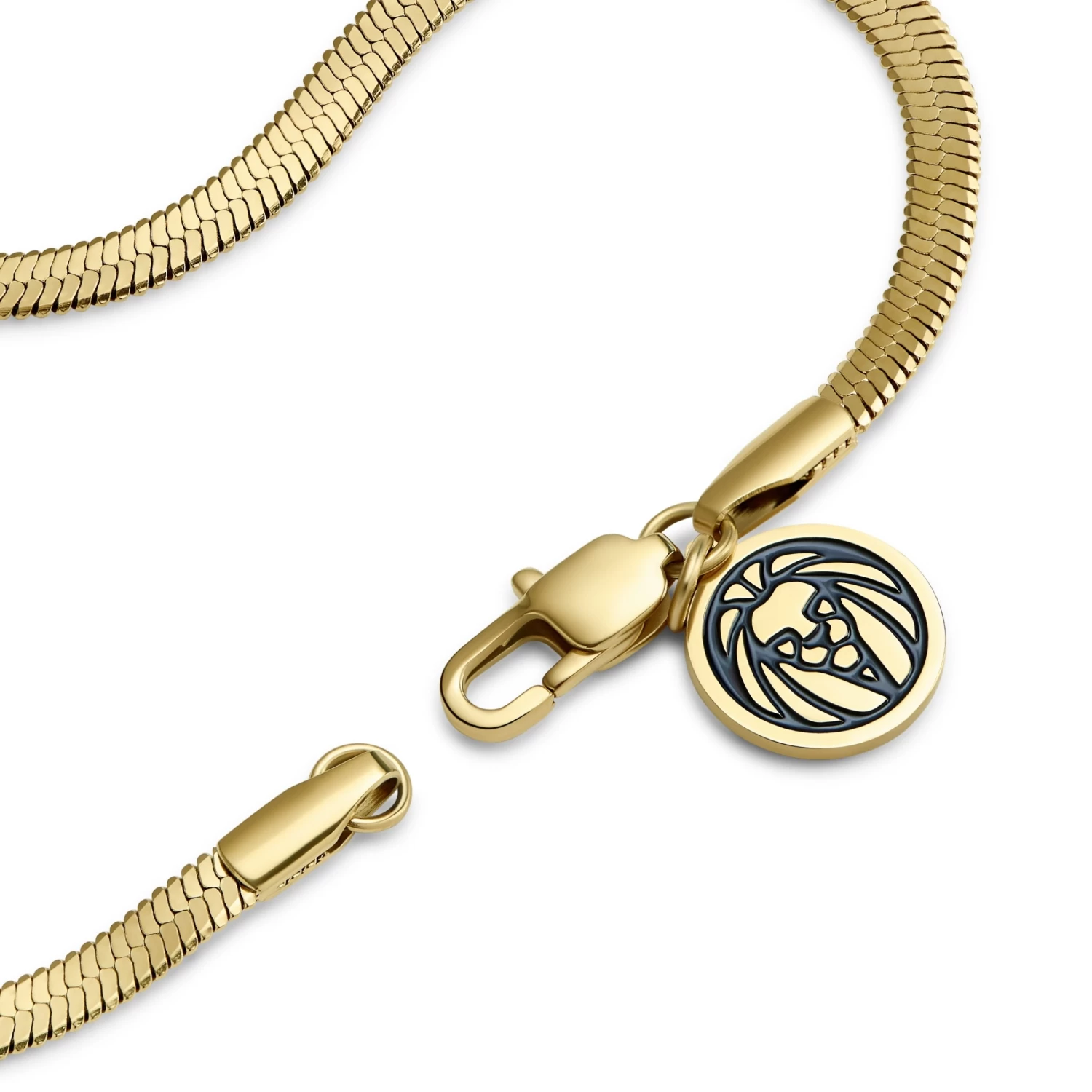 Essentials | 3 Mm Gold-Tone Herringbone Chain Bracelet - Image 5