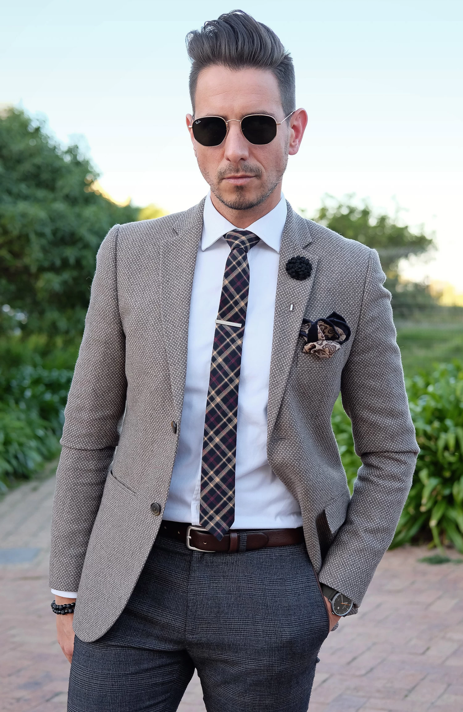 Kevil | Dark Grey Slim Dress Watch With Dark Grey Dial & Black Leather Strap - Image 8