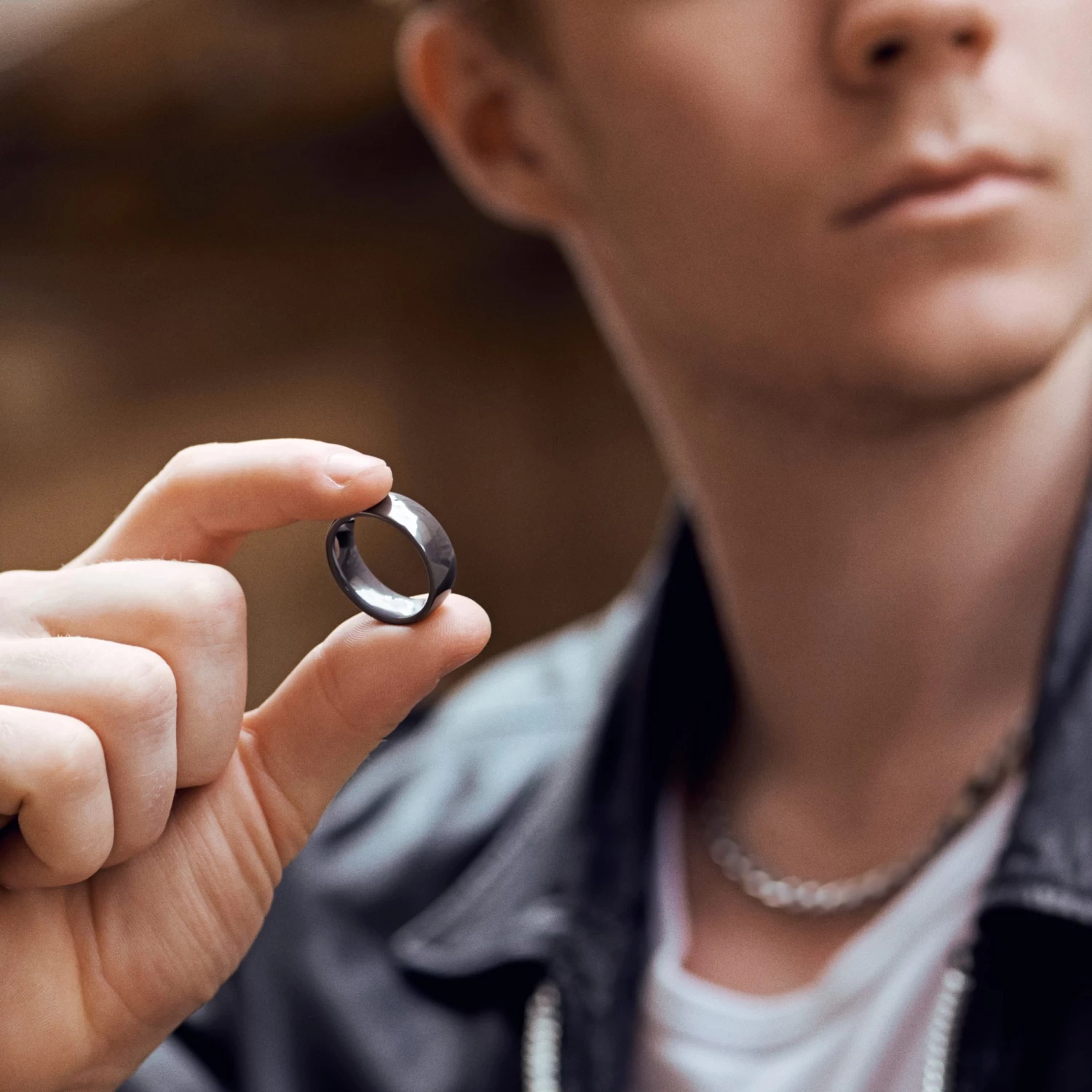 8 Mm Polished Charcoal Ceramic Ring - Image 2