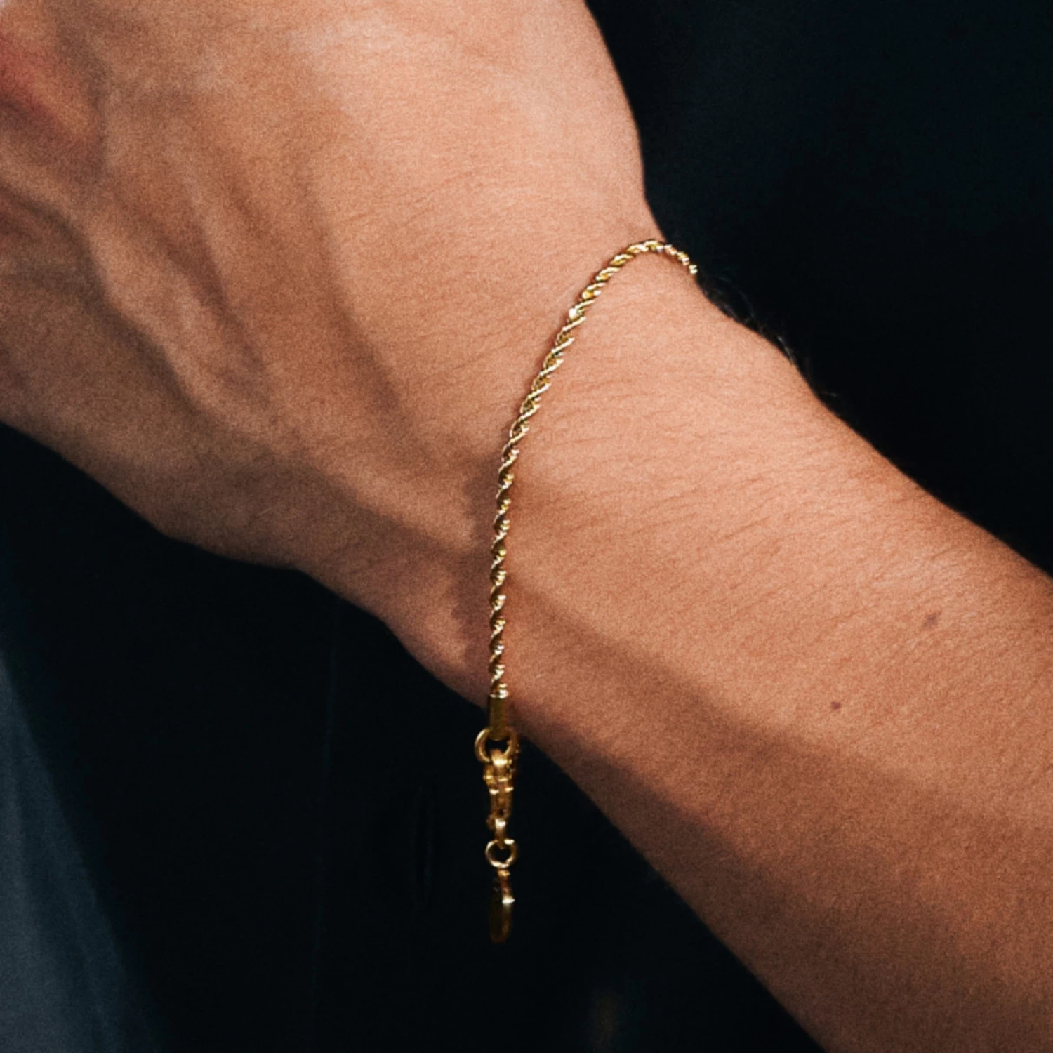 Essentials | 2 Mm Gold-Tone Rope Chain Bracelet - Image 5
