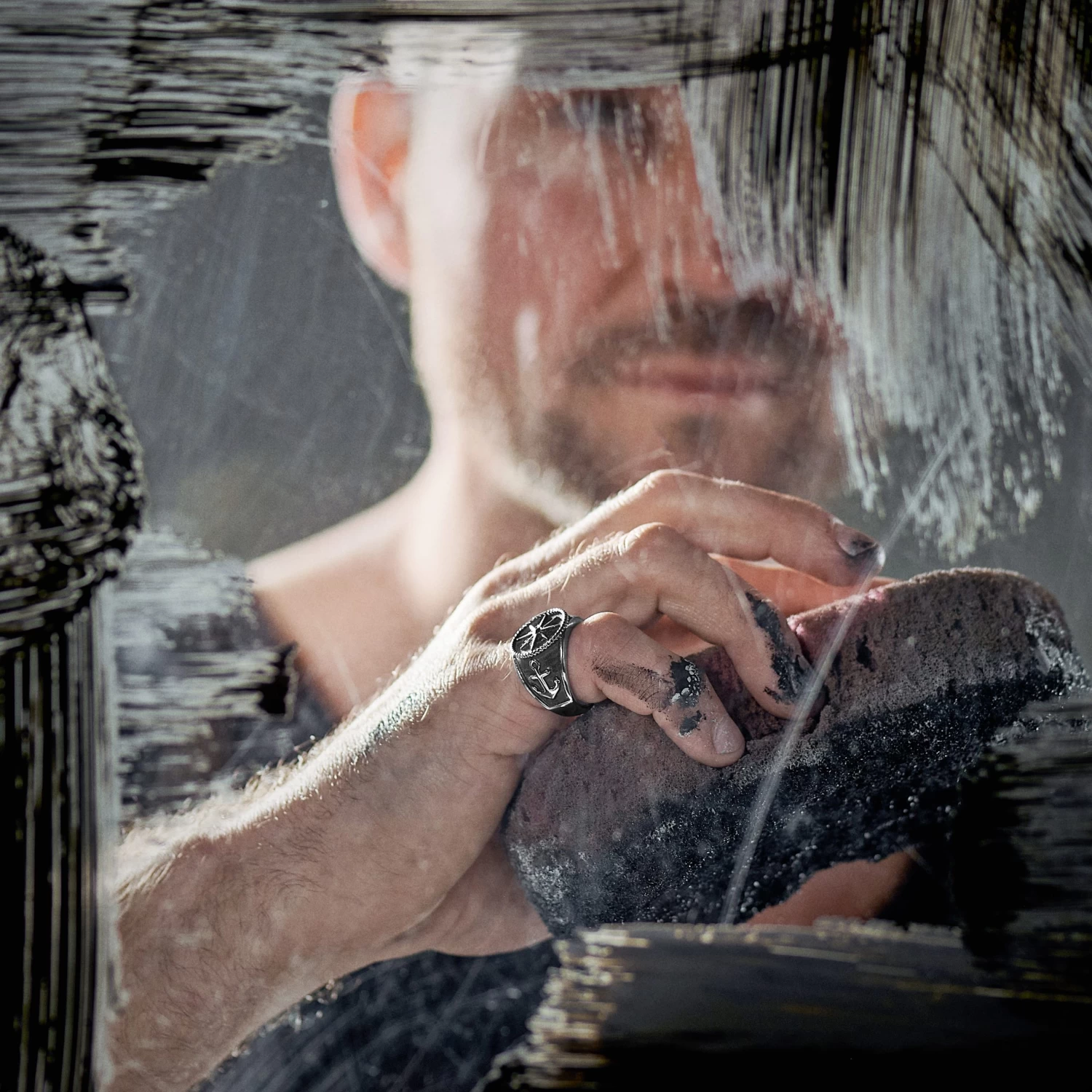 Aras | Nautical-themed Stainless Steel Pinky Signet Ring - Image 5