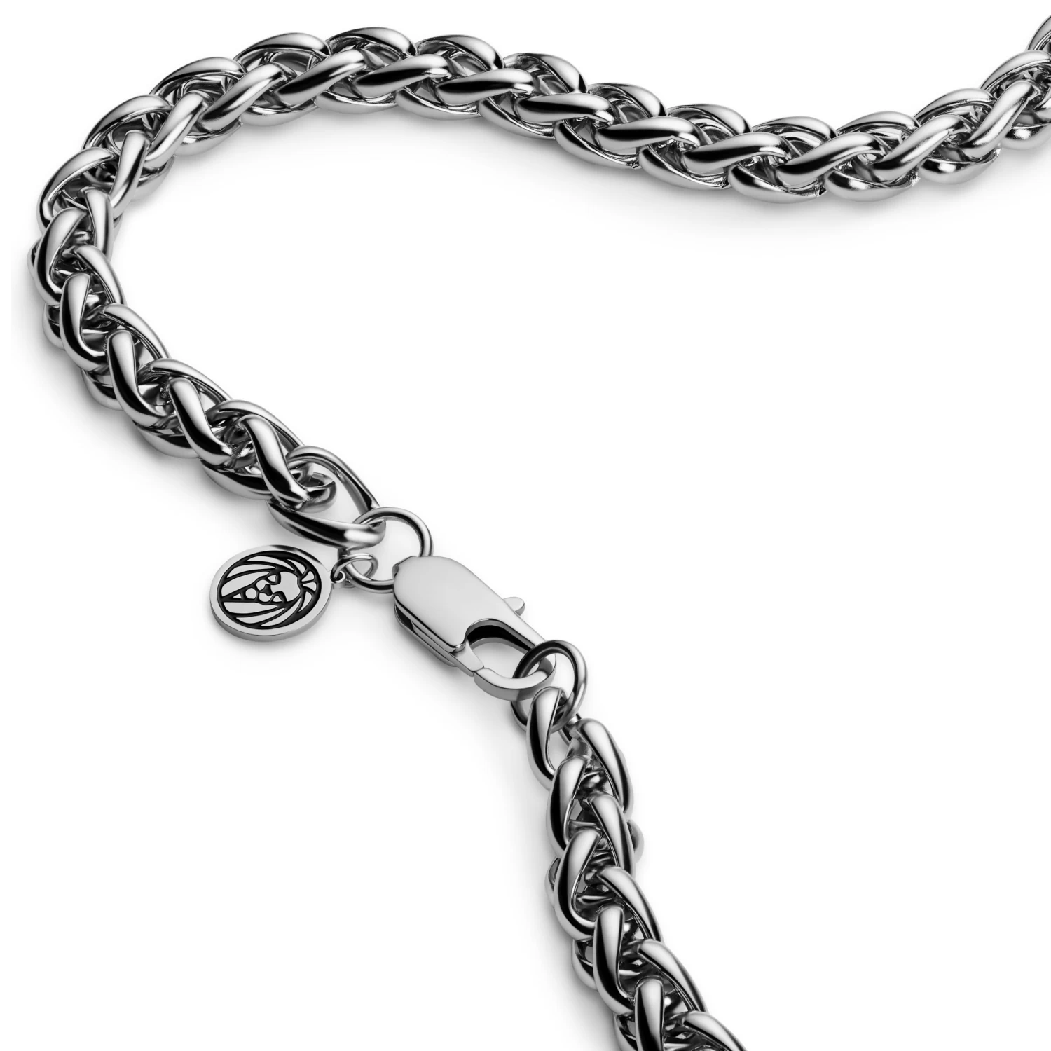Essentials | 8 Mm Silver-Tone Wheat Chain Necklace - Image 3