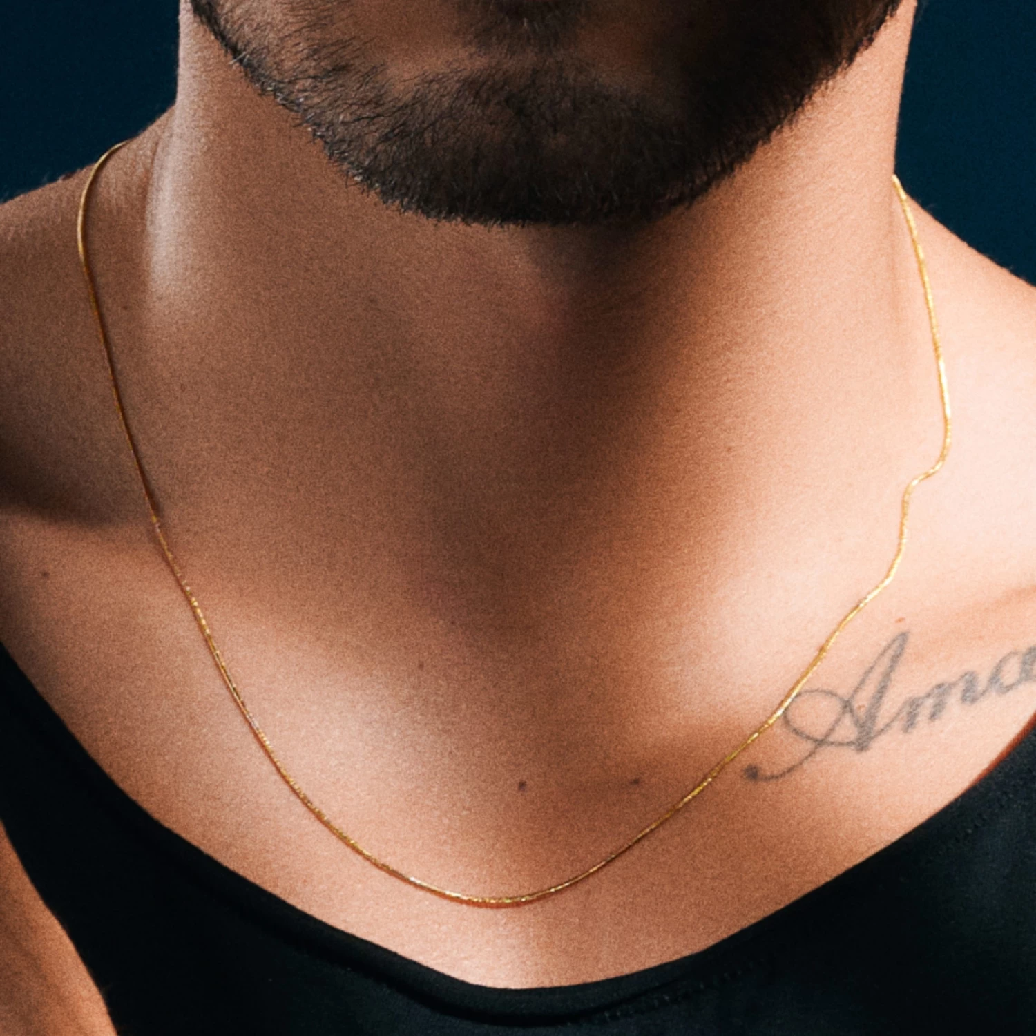 Essentials | 1 Mm Gold-Tone Snake Chain Necklace - Image 5