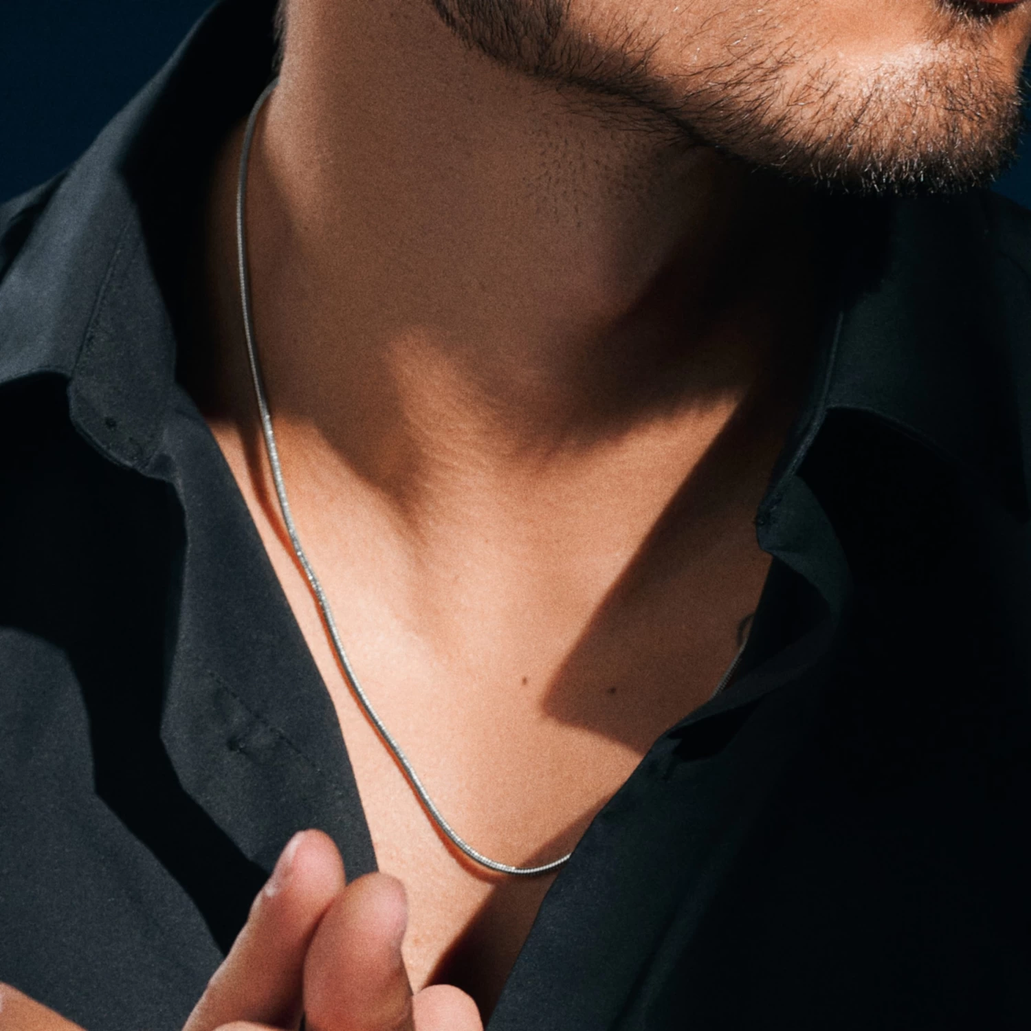 Essentials | 2 Mm Silver-Tone Snake Chain Necklace - Image 5