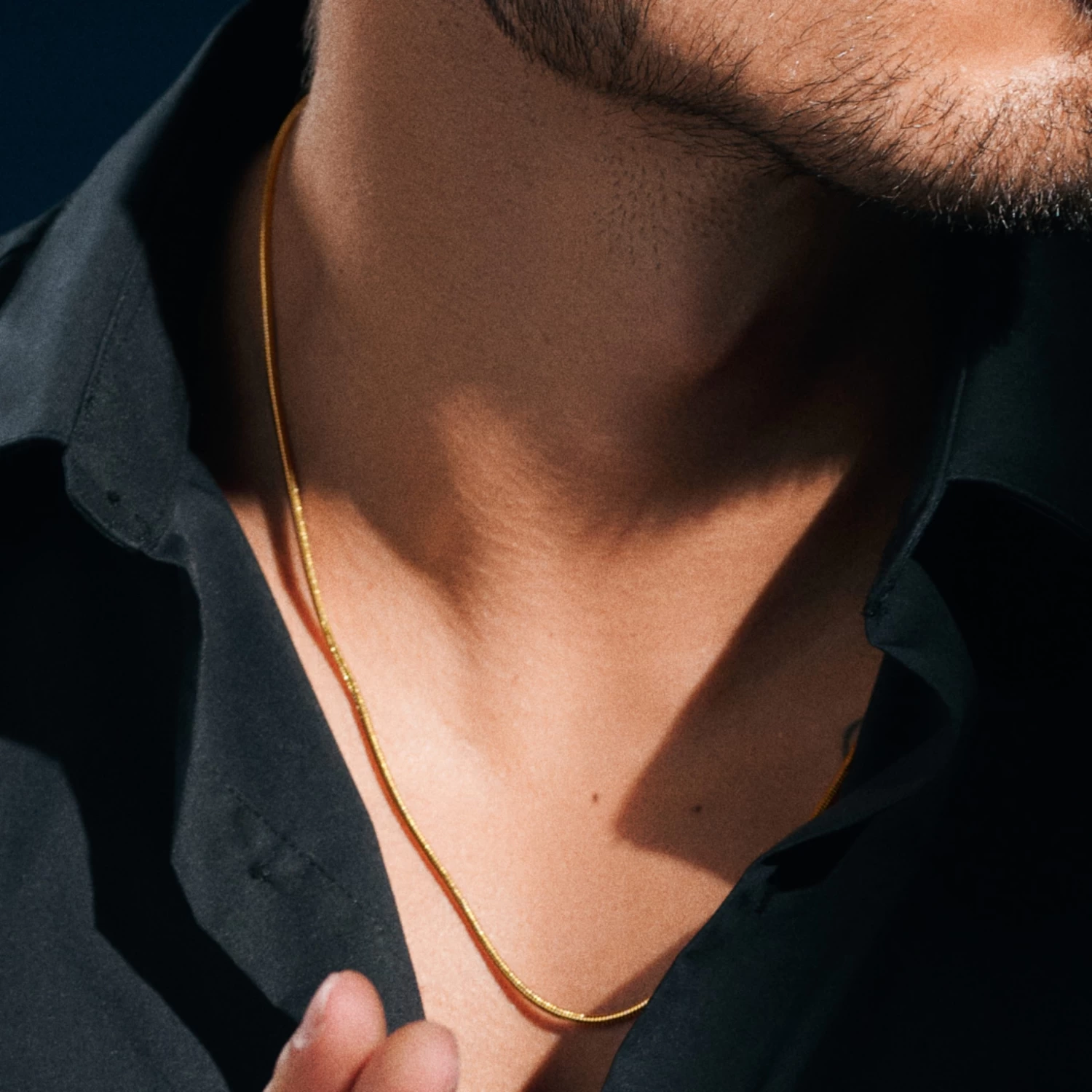 Essentials | 2 Mm Gold-Tone Snake Chain Necklace - Image 5